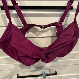 Athleta 2 piece bikini. Wine in color. Matching bottoms are a medium